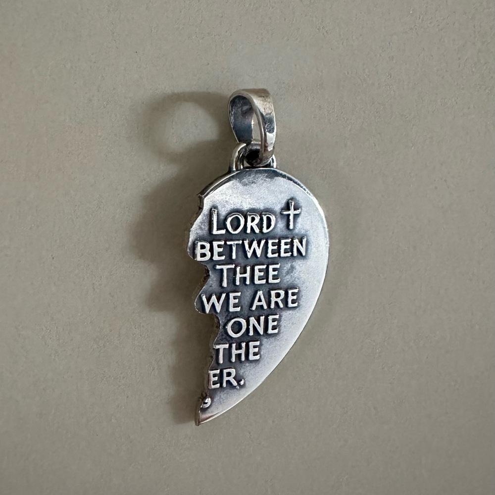 James Avery “Watch Over Thee” Prayer Pendant, left side